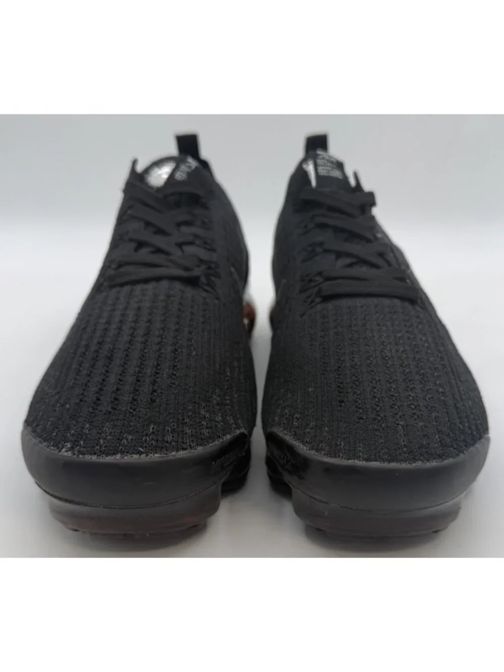 Nike Air Vapormax Flyknit 3 Mens Size 7 Triple Black Running Shoes AJ6900-004